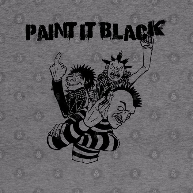 Punk Rock Man Of Paint It Black by samsa